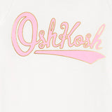 T-shirt à Manches Nouées avec Logo Fille OshKosh - Ivoire