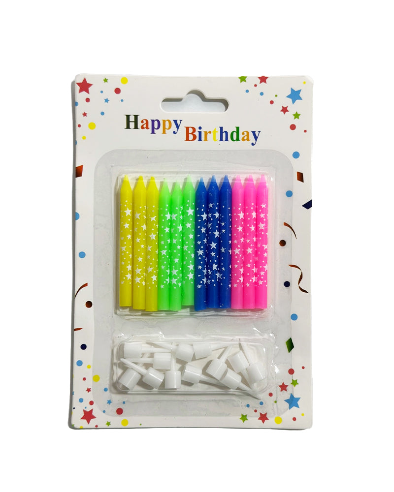 Pack des Bougies 4 Couleurs