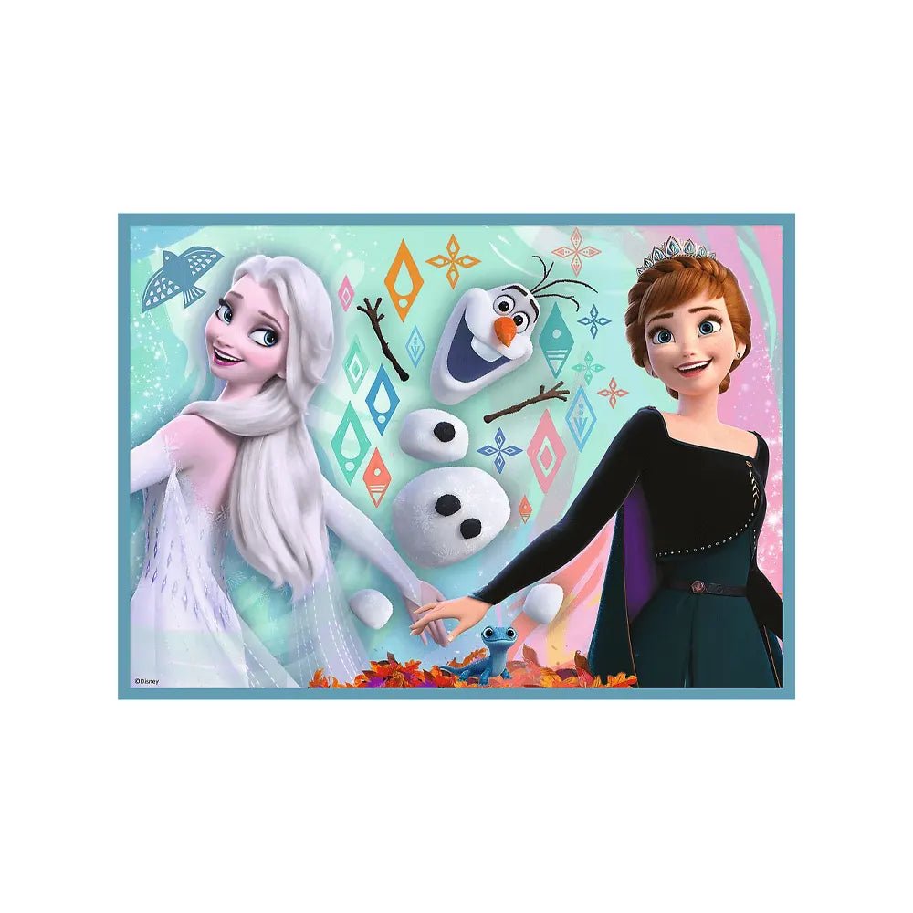 Trefl Puzzle 4en1 Le Monde Merveilleux de Frozen – 3A+