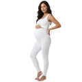 Neuf Mois Legging de Maternité Premium - Blanc