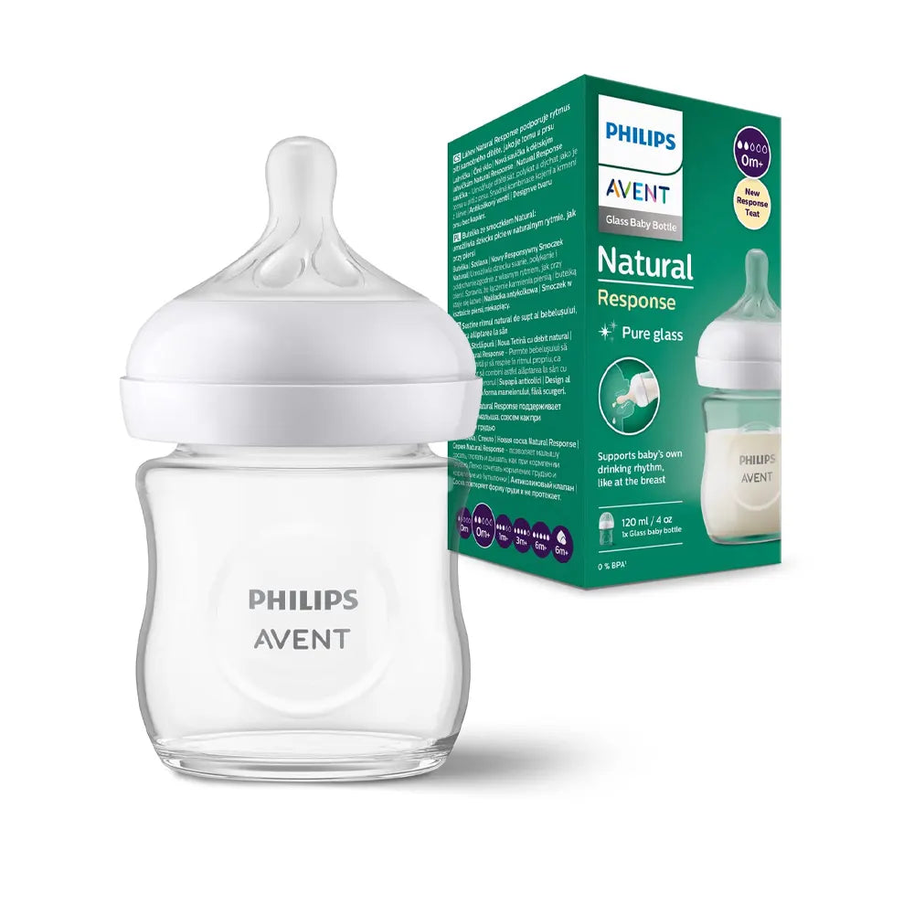 Philips Avent Biberon Natural en Verre 0M+ - 120ml