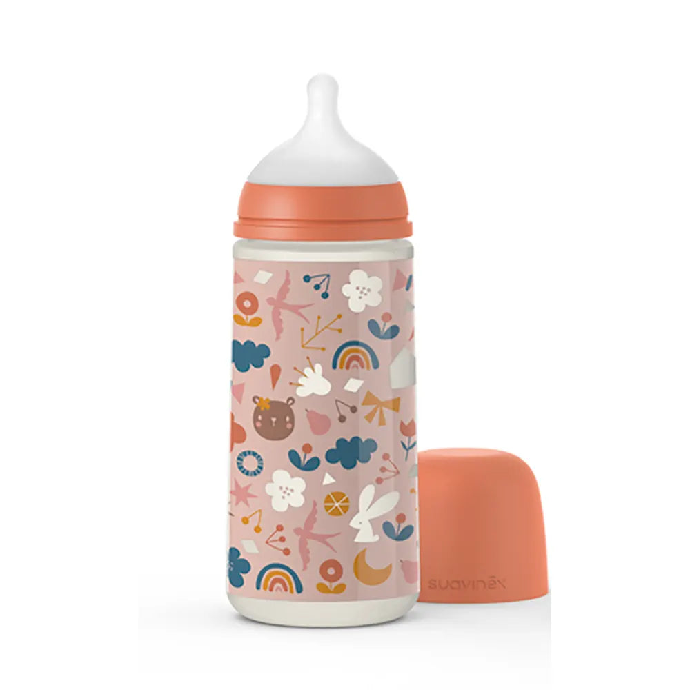 Suavinex Biberón Simétrico SX PRO Coral 6m+ - 360 ml