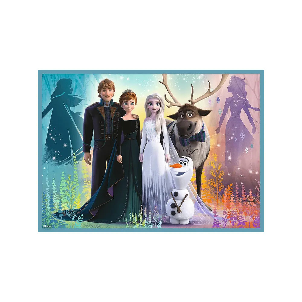 Trefl Puzzle 4en1 Le Monde Merveilleux de Frozen – 3A+
