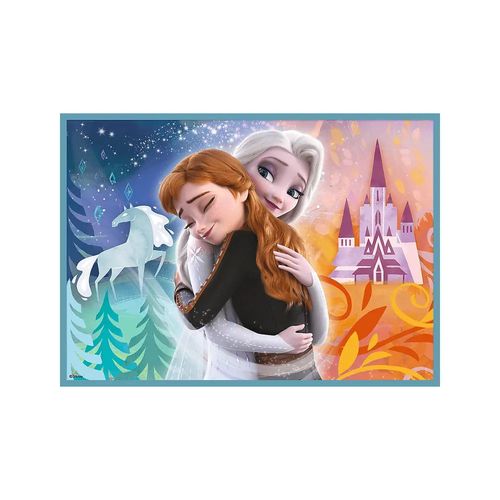Trefl Puzzle 4en1 Le Monde Merveilleux de Frozen – 3A+