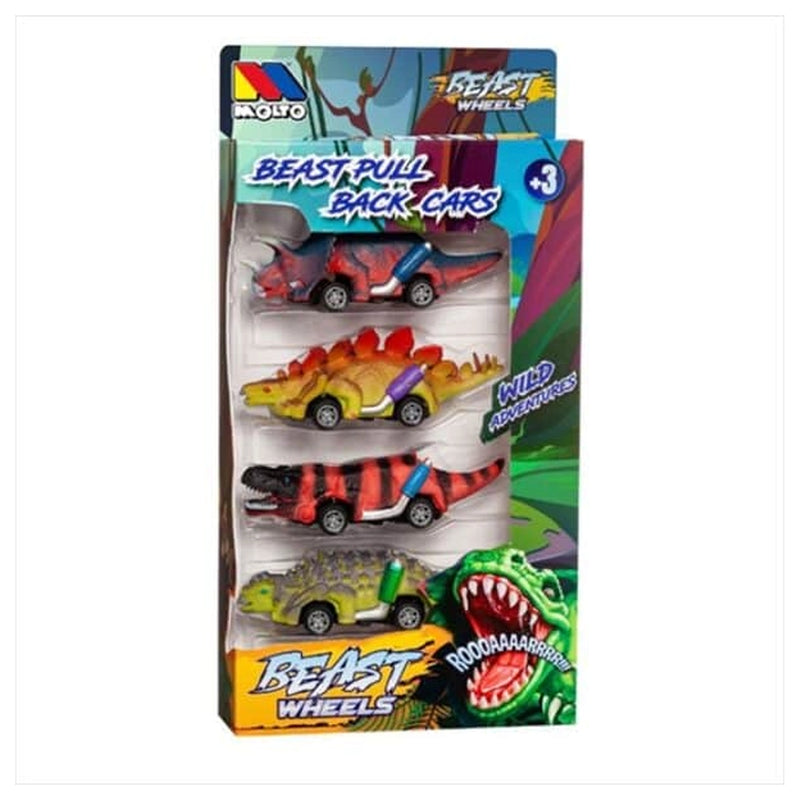 Molto Set de 4 Dino Pull 3A+