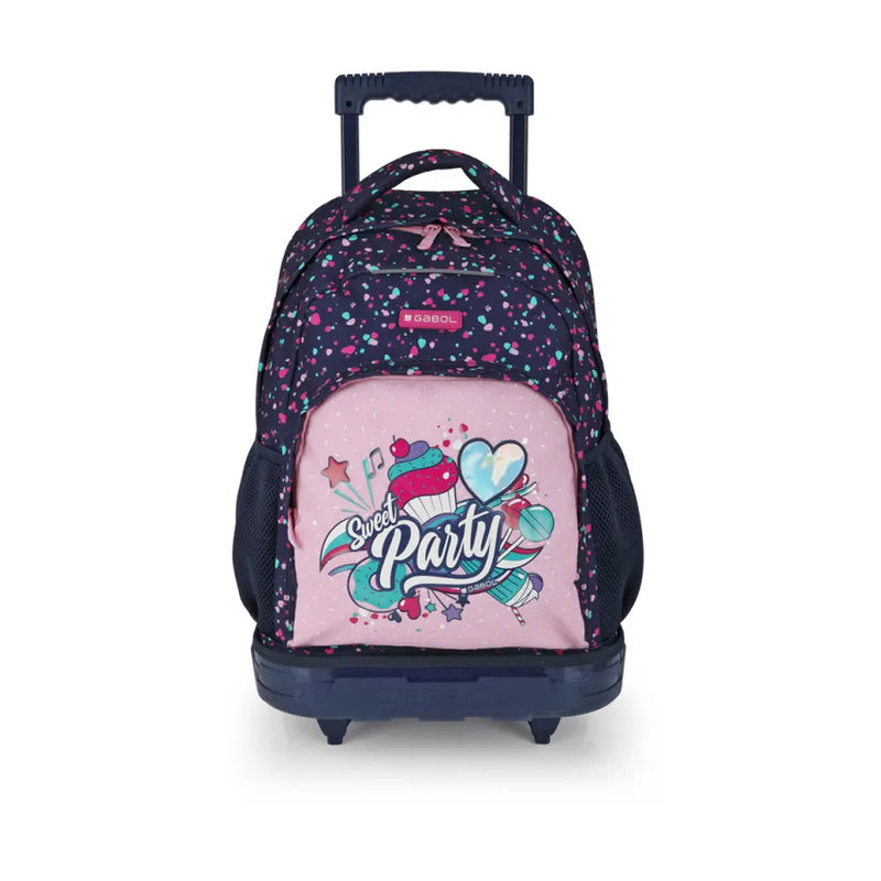 Gabol PARTY – Mochila con Ruedas Desmontables Infantil