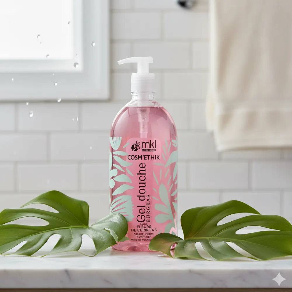 MKL Cosm'ethik Gel Douche Fleurs de Cerisiers Bio 1L