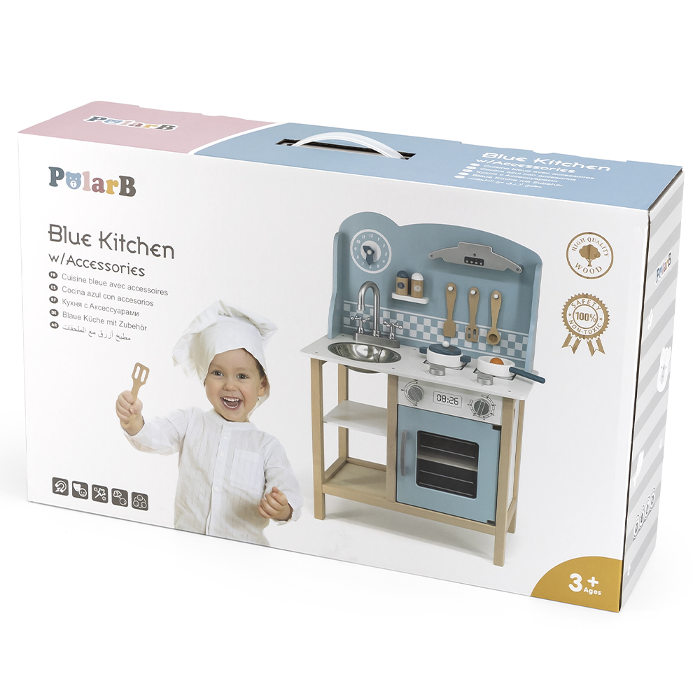 PolarB Cuisine avec Ustensiles 3A+ - Bleu