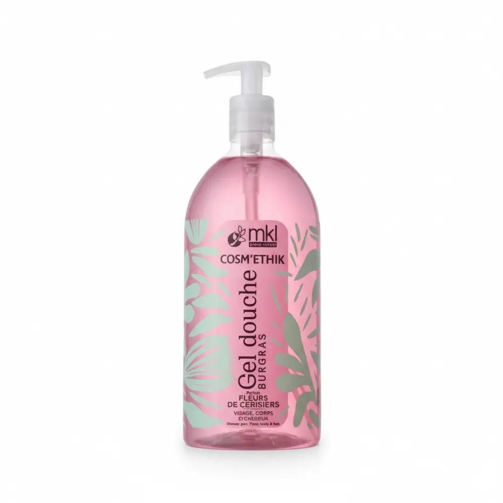 MKL Cosm'ethik Gel Douche Fleurs de Cerisiers Bio 1L
