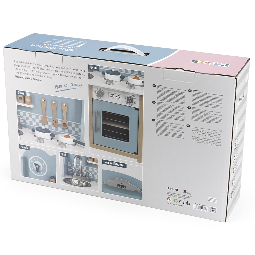 PolarB Cuisine avec Ustensiles 3A+ - Bleu