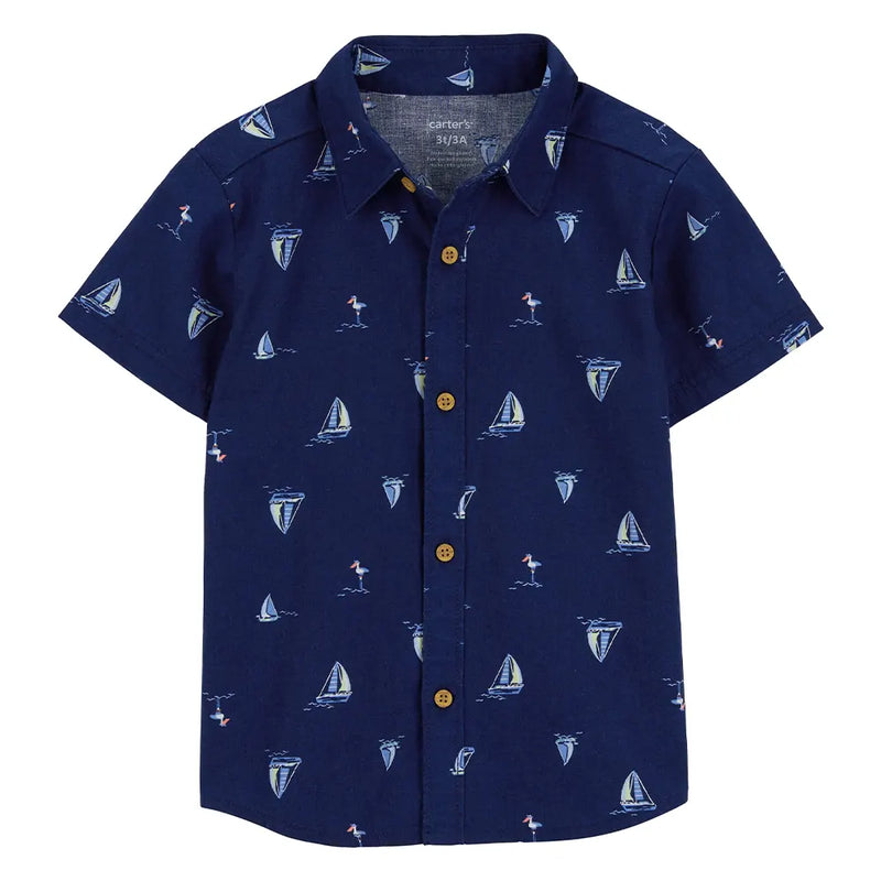 Chemise Boutonnée Carter's - Bleu