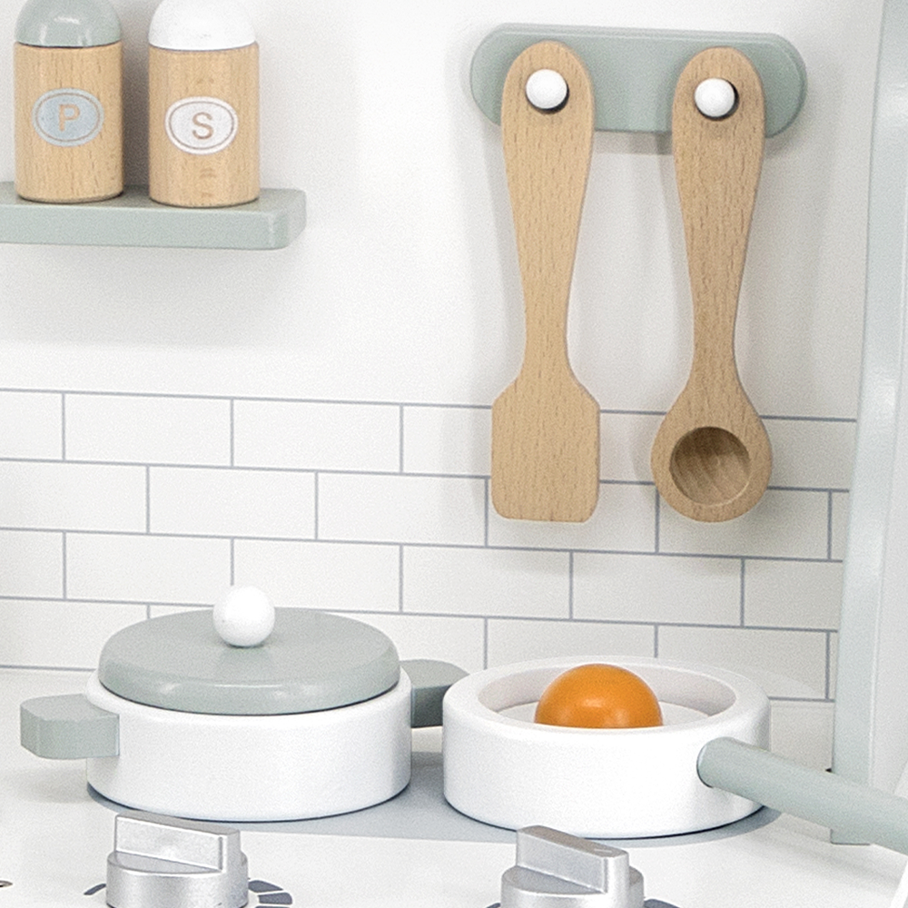 PolarB Cuisine avec Ustensiles 3A+ - Vert Pastel