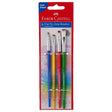 Faber-Castell Lot de 4 Pinceaux Tri-Grip Ronds