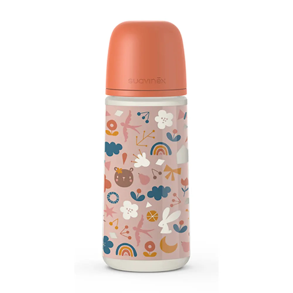 Suavinex Biberón Simétrico SX PRO Coral 6m+ - 360 ml