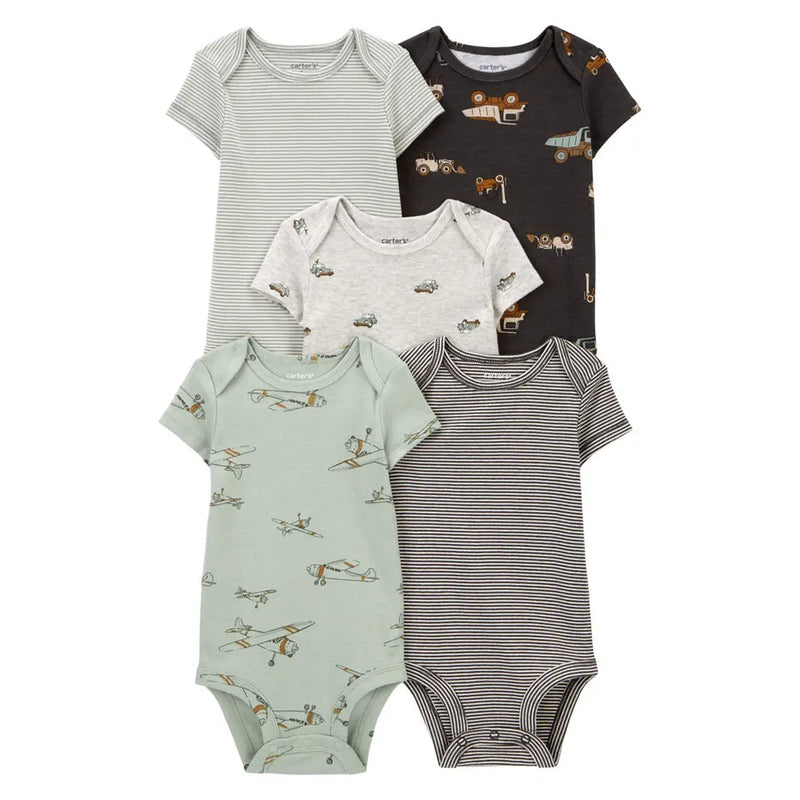 Carter's Pack de 5 bodis de manga corta - Multicolor