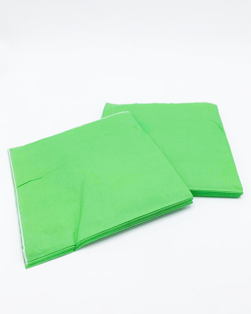 Pack of 20 Paper Napkins - Green