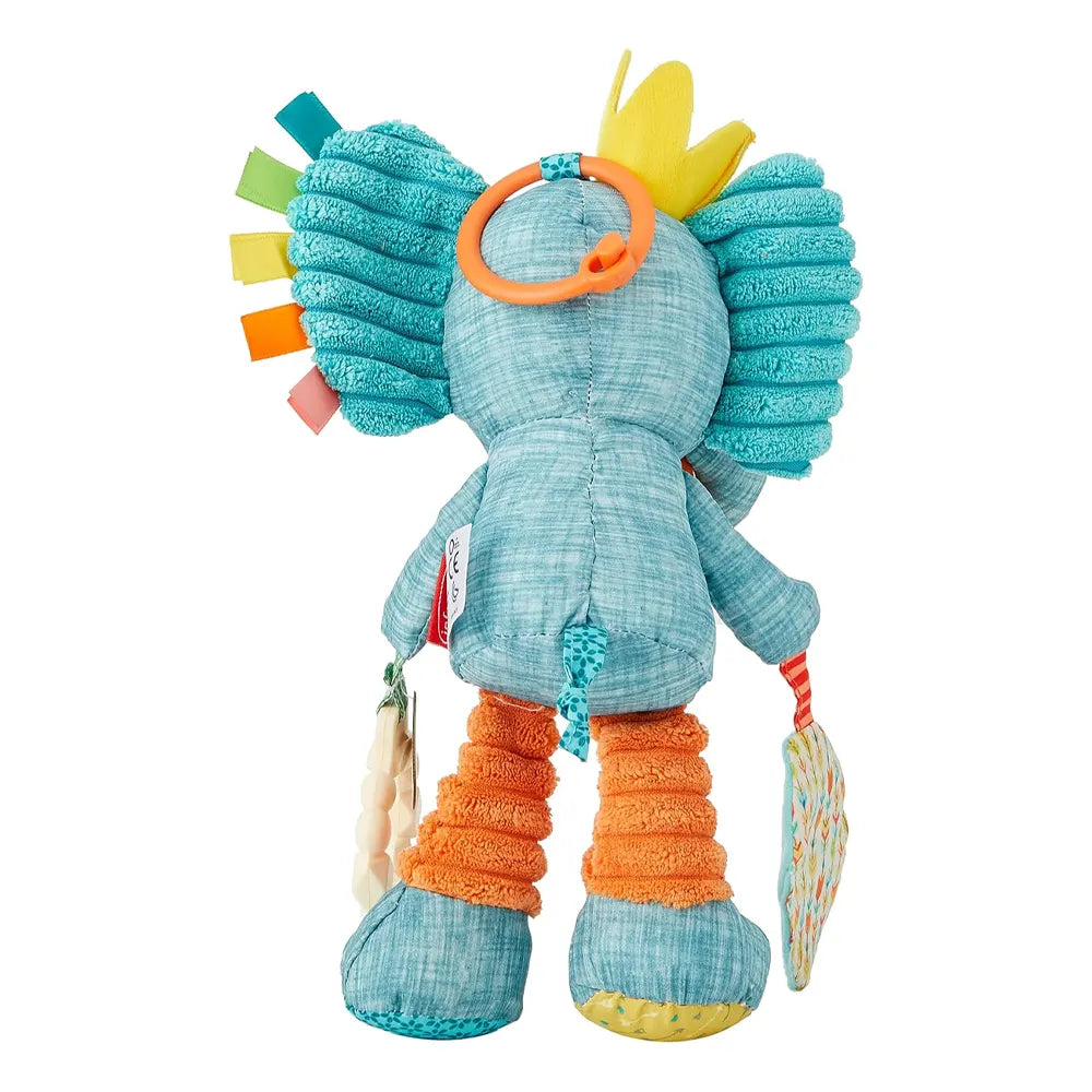 Infantino Jouet Sensoriel et Hochet d’Éveil Eléphant - 0M+