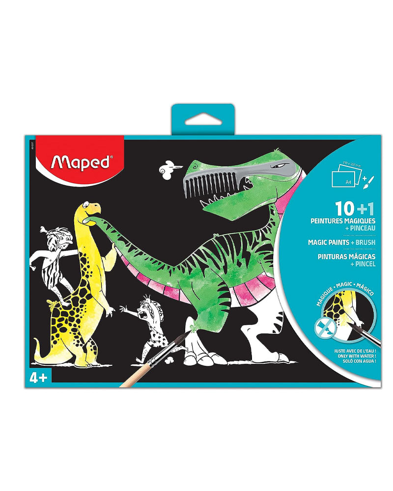 Maped Magic Water Cards + Brush x10 - Blue