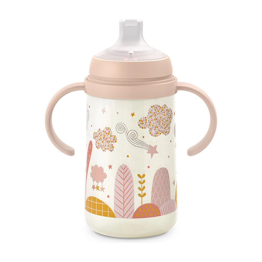 Suavinex Biberon avec Anses et Bec Silicone Anti-Colic 270ml - Rose
