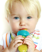 Nûby Grignoteur Nibber pour Fruits & Légumes & Biscuits En Silicone 6M+ - Vert
