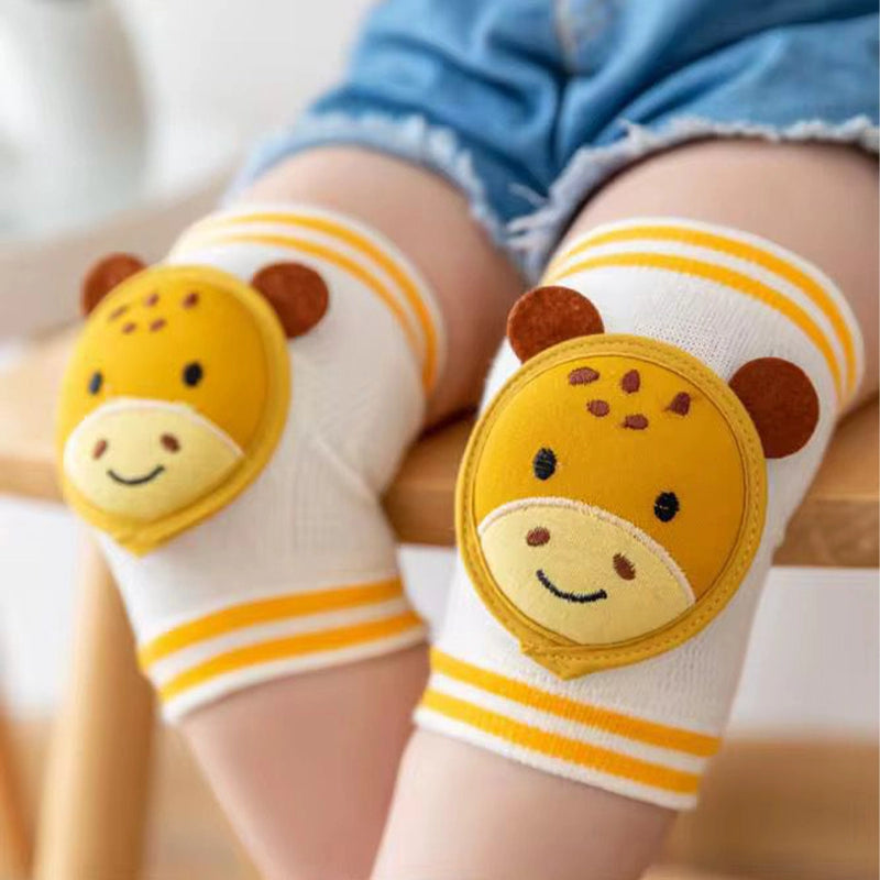 BébéYo Non-Slip Baby Knee Pads - Yellow Giraffe