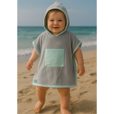 Babymat Poncho de Plage - Vert Eau