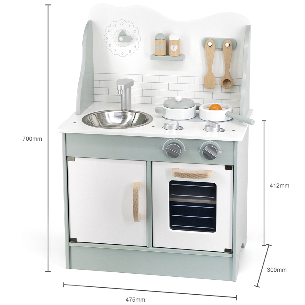 PolarB Cuisine avec Ustensiles 3A+ - Vert Pastel