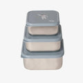 Citron Set of 3 Stackable Stainless Steel Lunch Boxes – Spaceship