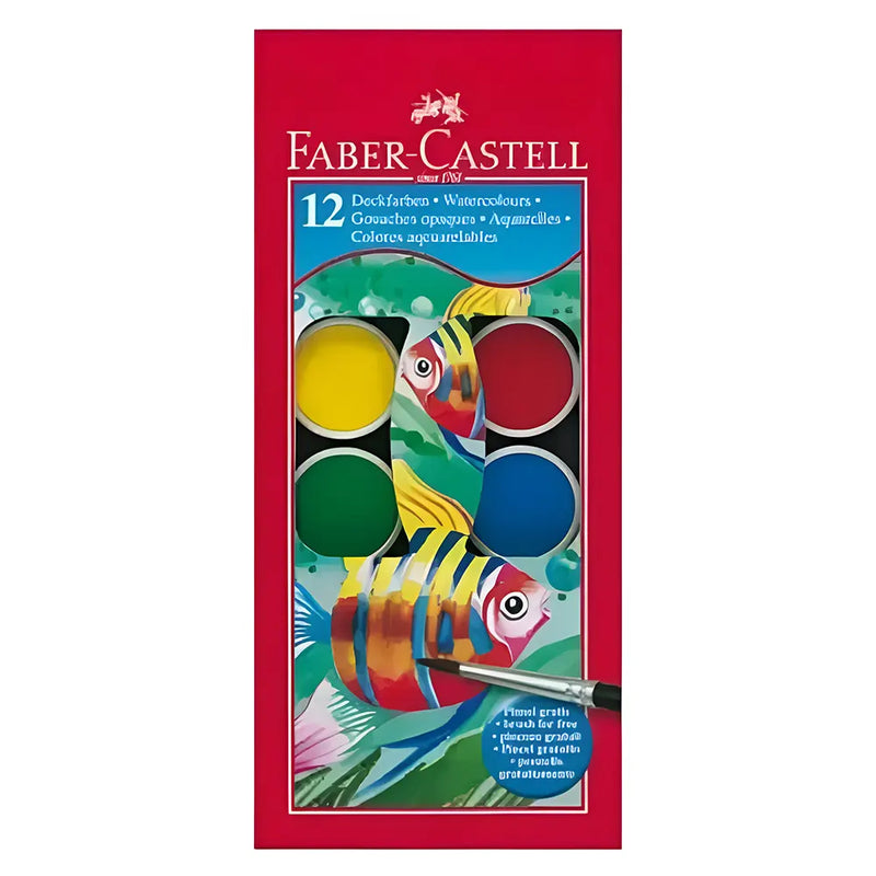 Faber-Castell 12 Gouache Tablets 30mm
