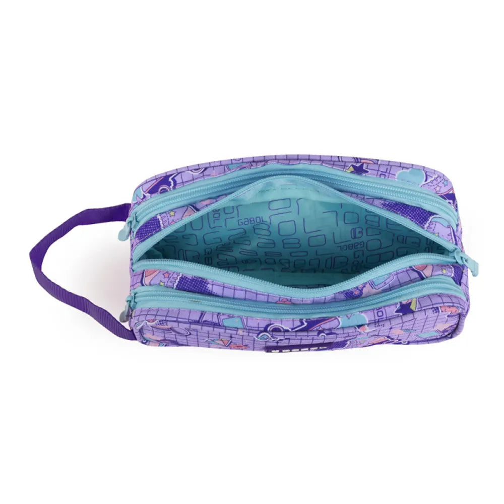 Gabol FUNNY – Trousse Scolaire Triple avec Poignée