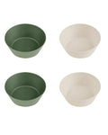 Set de 4 Bols 100% Biosourcé Citron - Vert & Crème