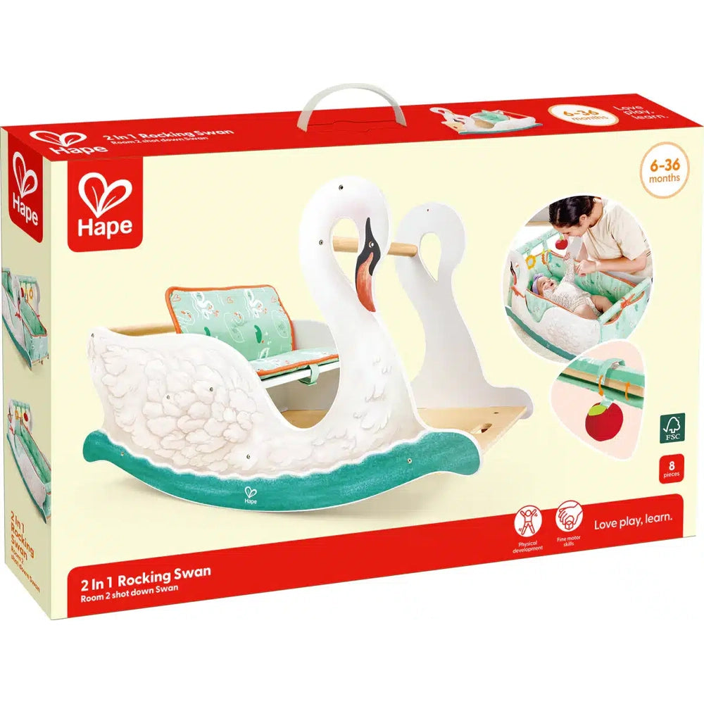Hape Cygne à Bascule 2 en 1 - 6-36M