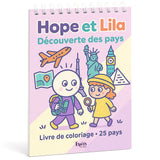 Espoir Planner Hope et Lila : Découverte des Pays – 25 Aventures à Colorier