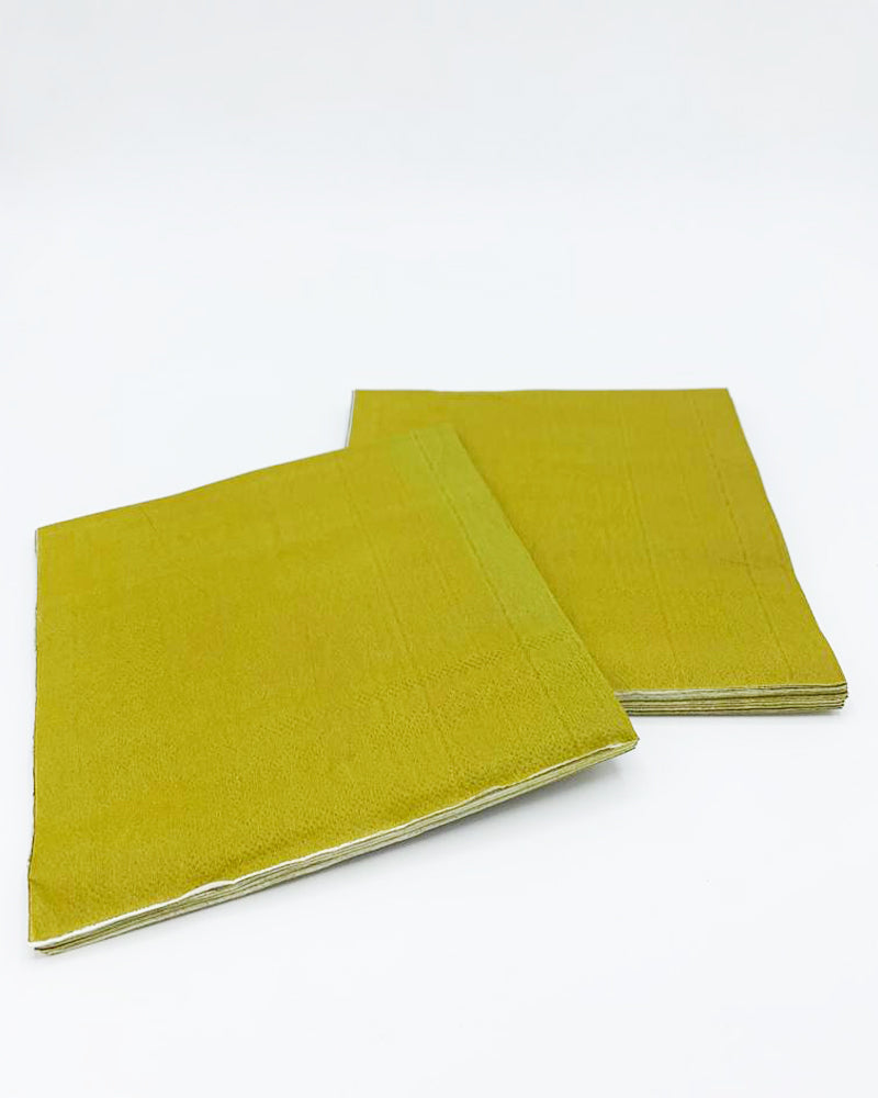 Pack of 20 Paper Napkins - Khaki