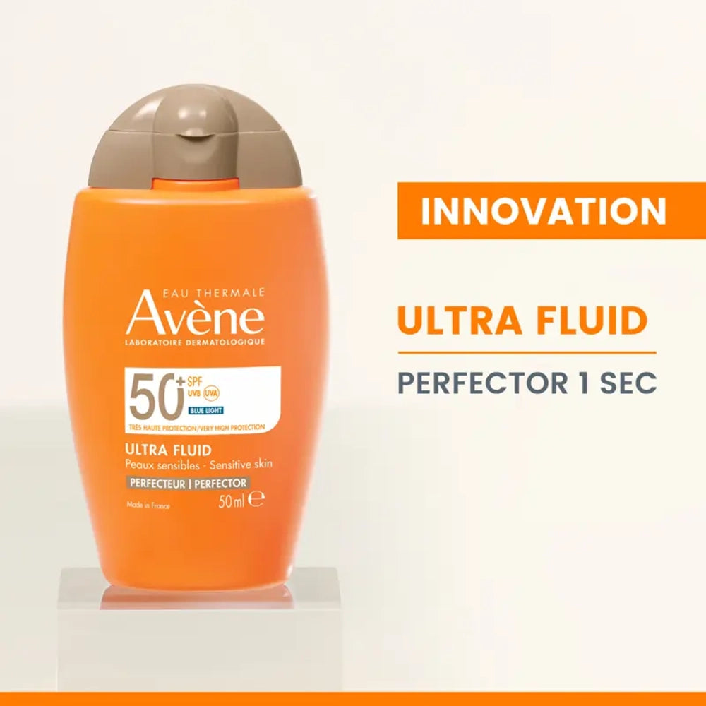 Avène Protección Solar Pieles Sensibles ULTRA FLUID Perfeccionador SPF50+ - 50ml