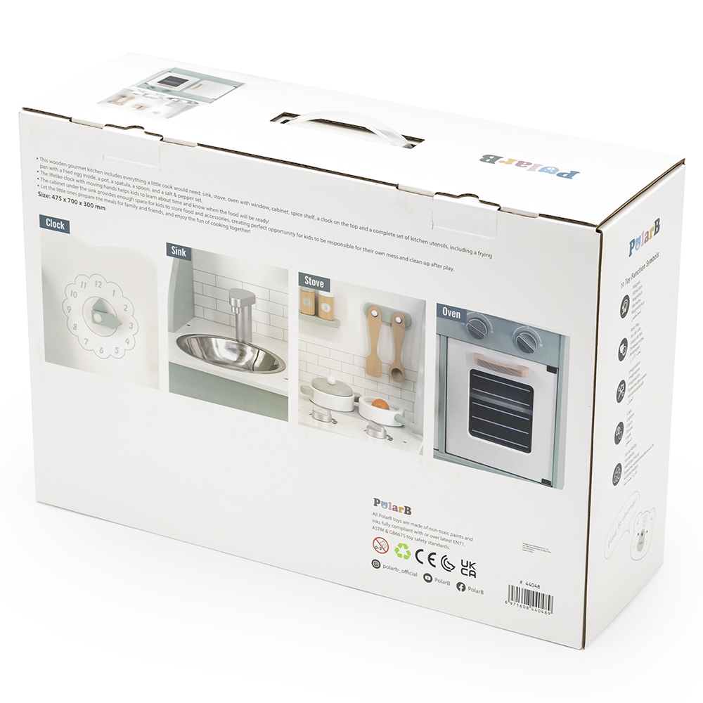 PolarB Cuisine avec Ustensiles 3A+ - Vert Pastel