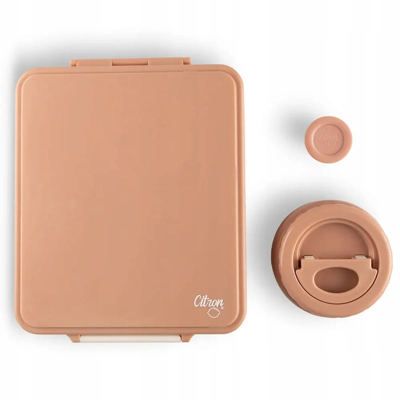 Citron Large Lunchbox with Insulated Food Jar - Blush Pink