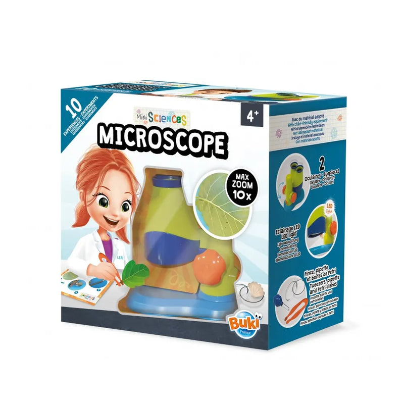 Buki Mini Sciences Microscope with 10 Experiments - 4Y+