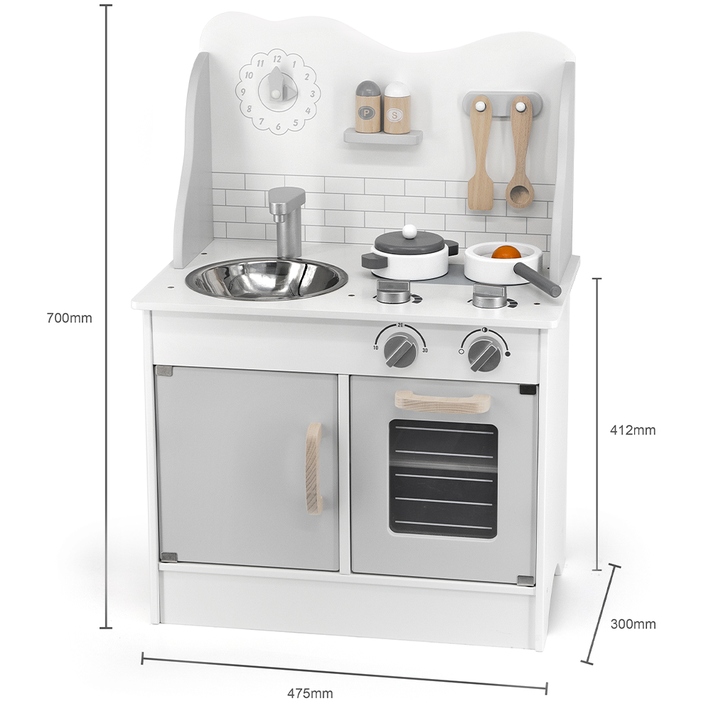 PolarB Cuisine avec Ustensiles 3A+ - Gris