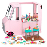 Our Generation Véhicule de Crème Glacée pour Poupées 46cm 3A+ - Sweet Stop Rose
