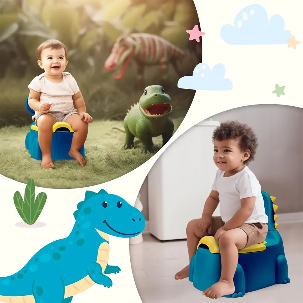 Dinosaur Theme Training Potty with Lid