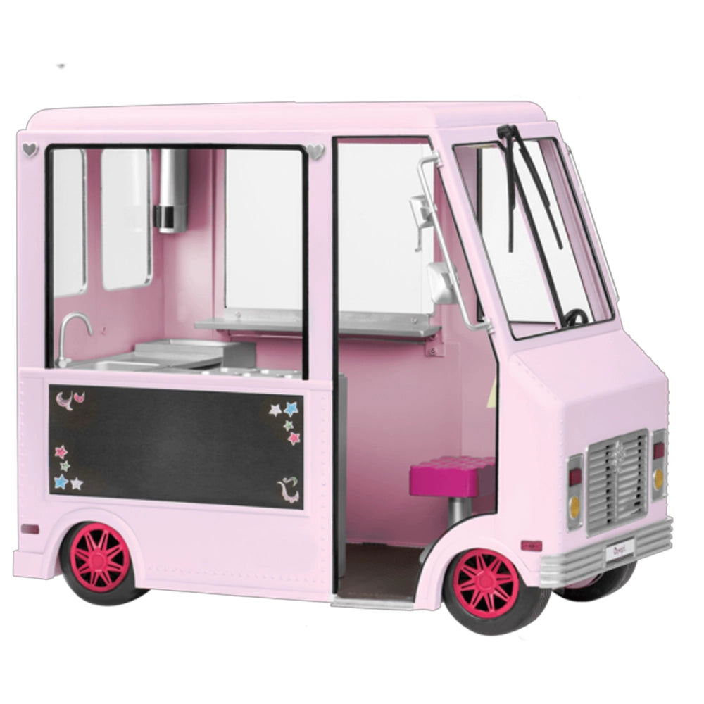 Our Generation Véhicule de Crème Glacée pour Poupées 46cm 3A+ - Sweet Stop Rose