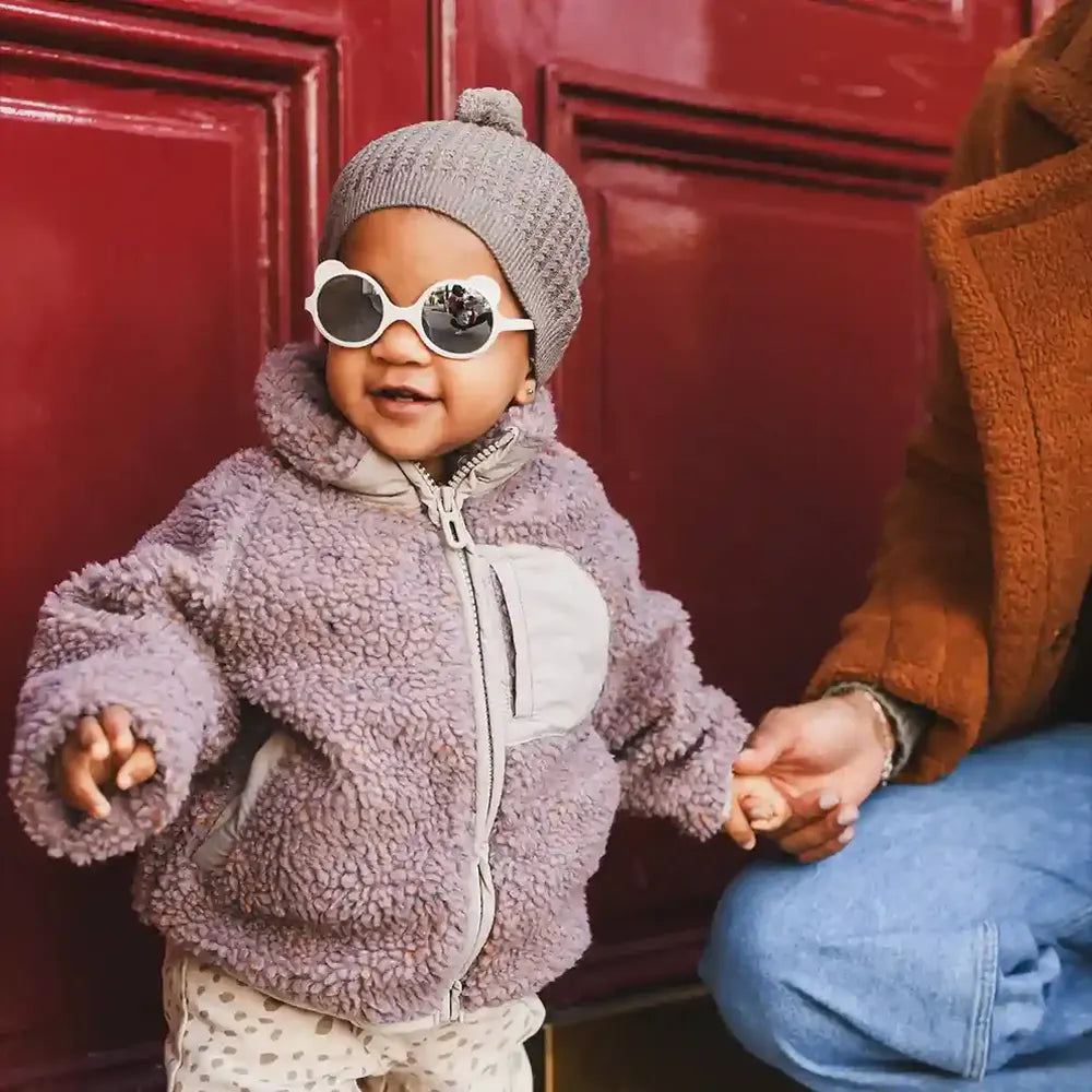 ki ET LA Lunettes Sun 1-2 ans Ours - Blanc