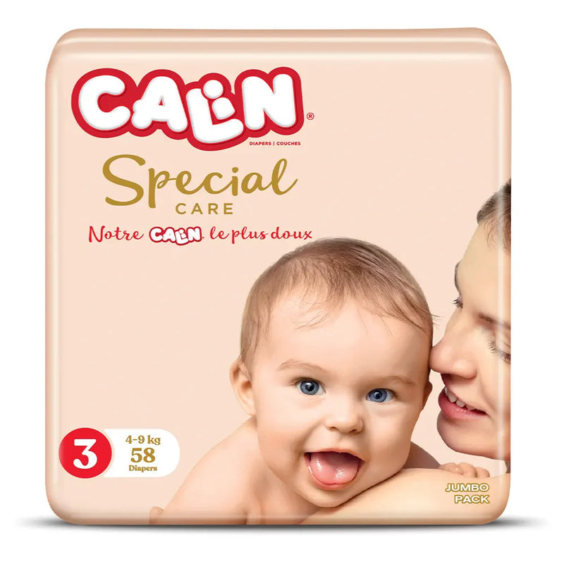 Calin Pañales Bebé Cuidado Especial Jumbo Pack Midi Talla 3 - 58 Unidades