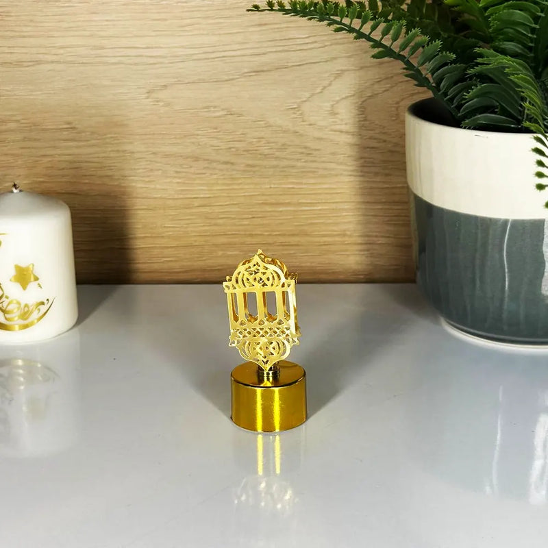 Mini Decorative Led Lantern - Gold Ornament