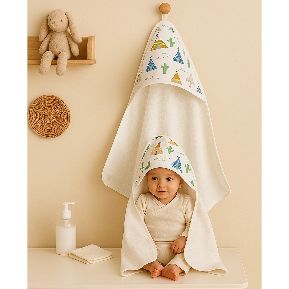 Serviette de Bain Babymat 130x70cm - Harmonie Tipi