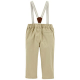 Pantalon à Bretelles en Sergé Bébé Garçon OshKosh - Kaki