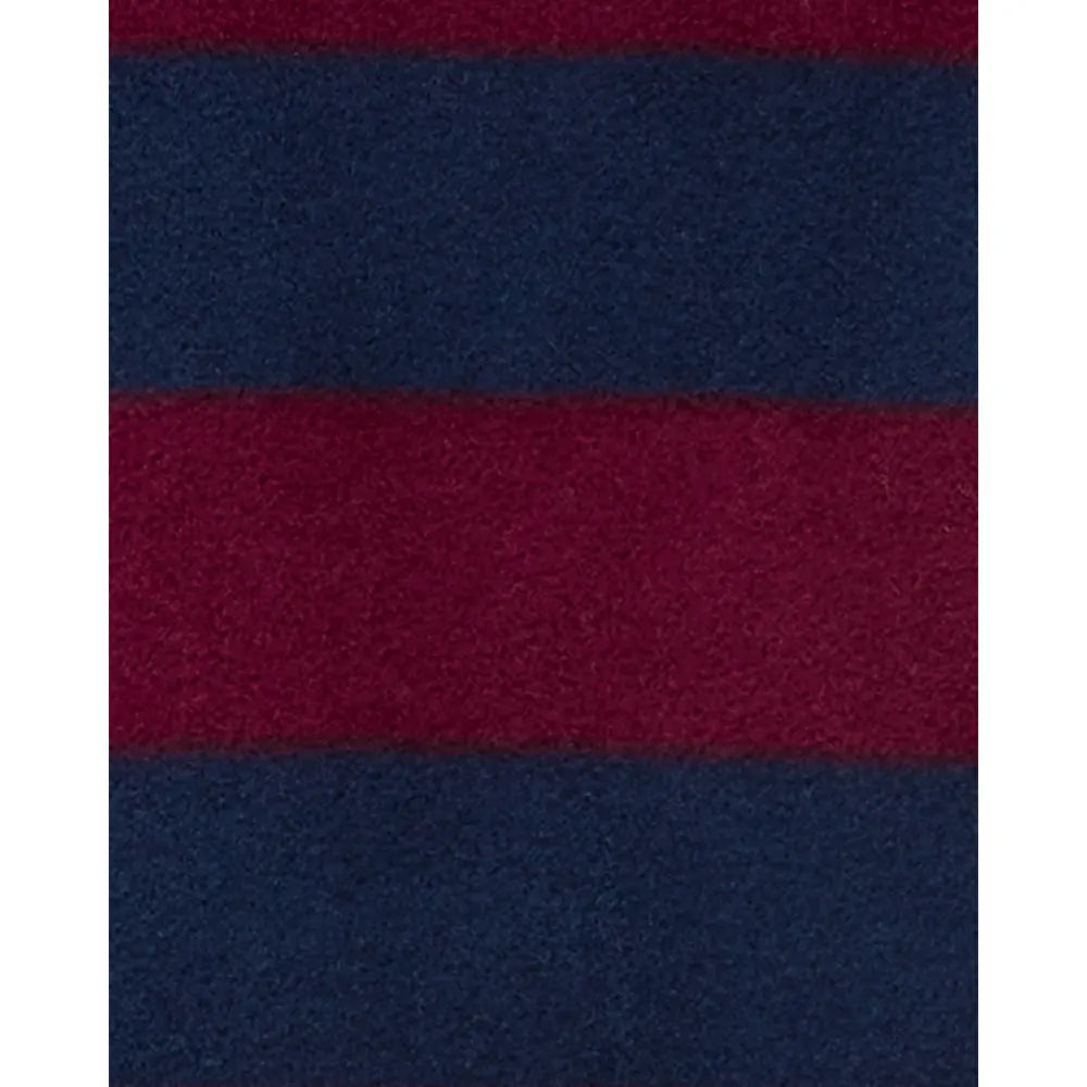 Carter's Boy's Striped Fleece Sleeper - Red Blue Gray