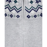 Combinaison à capuche bébé motif Fair Isle