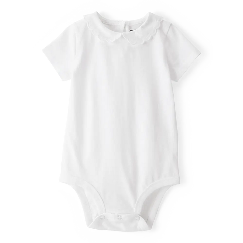 Body à Col Festonné Bébé Fille OshKosh - Blanc